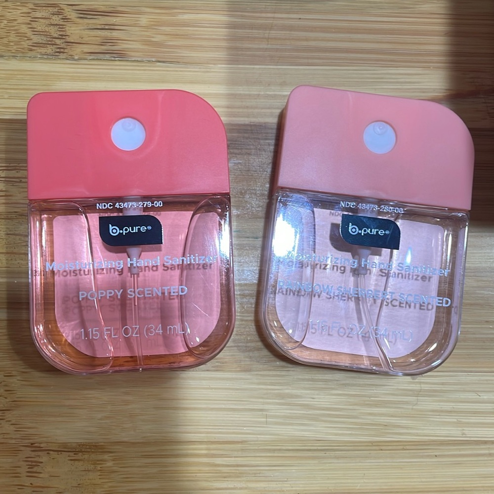 B Pure Hand Sanitizer Spray bundle of two